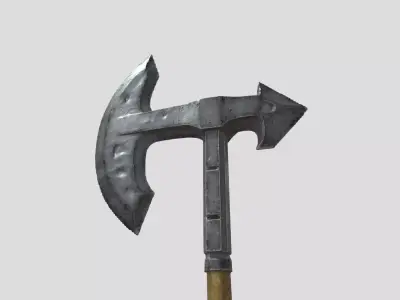 Bronze War Axe 3D model