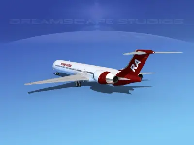 McDonnell Douglas MD-90 Richard Aviation 3D model