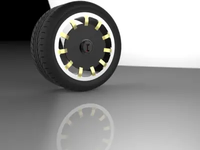 Car wheel Free 3D model