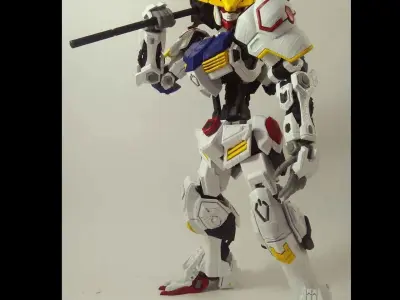 Fully 3dPrinted ActionFigureTAUROS - BASED ON GUNDAM BARBATOS 3D print model