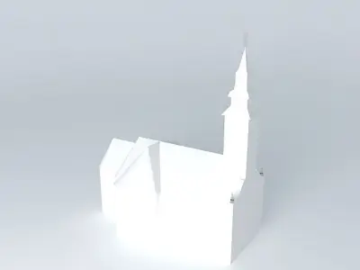 Krisztinavaros Lady of the Snows Parish Church 3D model