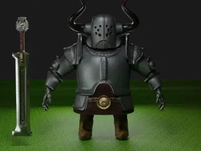 Gladiator Knight Warrior 3D model