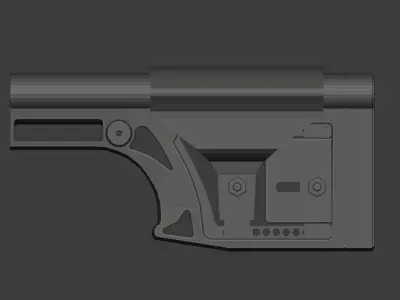 LUTH-AR MBA-1 Buttstock 3D model