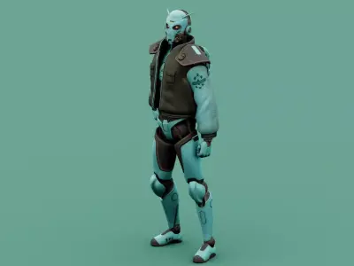 CYBORGTOPIA B-31 Rigged for Unreal Engine - Unity - MIXAMO 3D model