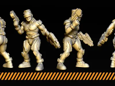 Transhumans 3D print model