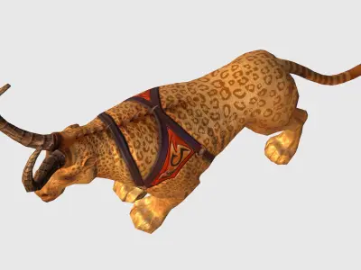 Animal Dinosaur Fantasy Character MMO RPG Game Low-poly 3D model