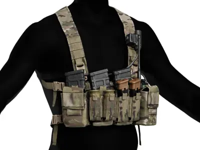 HALEY STRATEGIC D3CRXM CHEST RIG Low-poly 3D model