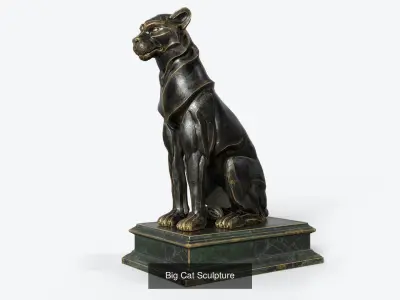 Animal Sculpture 3D Model Collection