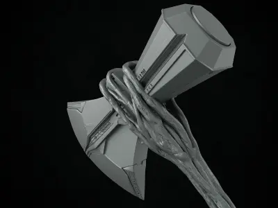  Storm Breaker  Avenger Endgame Thors Weapon 3D print model