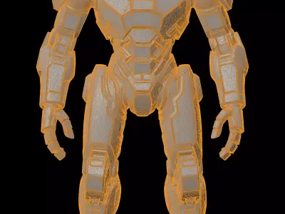 Tau Crisis Battlesuit Figurine 3D Print Model 3D print model