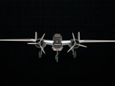 North American B-25 Mitchell 3D model