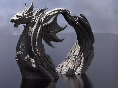 Dragon Ragnar Archway 3D model