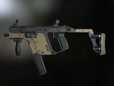 KRISS Vector SMG Low-poly 3D model