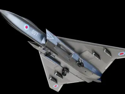 BAE Systems Tempest British Concept Fighter Low-poly 3D model