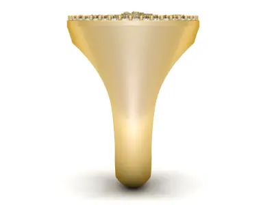 Diamond Mayan Calendar Ring 3D print model