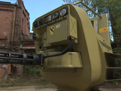 walker military robot 3D model