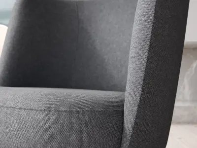  Replica Offecct Boller High Armchair Model, Grey 