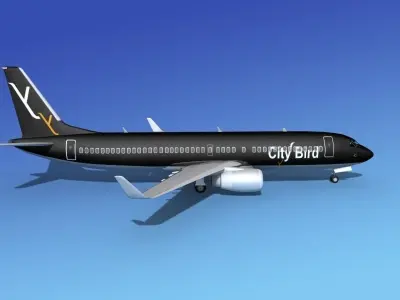 Boeing 737-800 City Bird 3D model