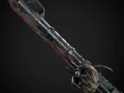 Post Apocalyptic Weapons - Saber Low-poly 3D model