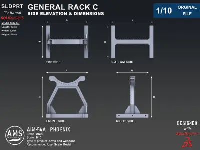 AIM-54A Phoenix - Orginal File 3D model