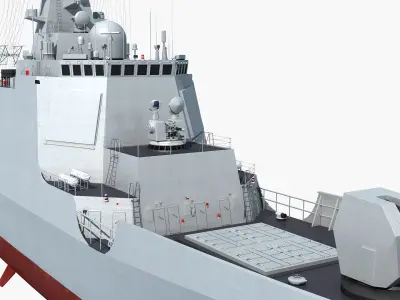 Chinese Navy Type 052D Destroyer 172 3D model