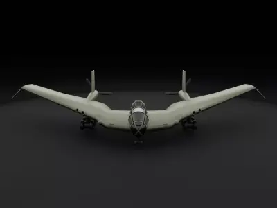 Indiana Jones BV-38 flying wing 3D print model