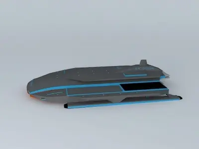 XAC Olympus Space aircraft class Free 3D model