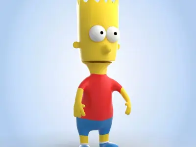 Bart Simpson 3D model