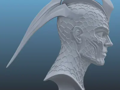 Cyber-Scout Bust PM-85 3D print model