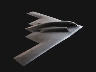 B-2 Bomber Low-poly 3D model