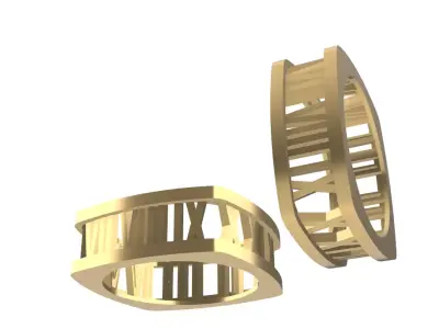 0278 Roman Numerals Ring Free 3D print model