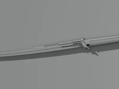 Sci-fi sword - Starforge Edge Low-poly 3D model
