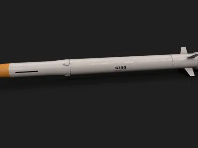 k100 air to air missile Low-poly 3D model