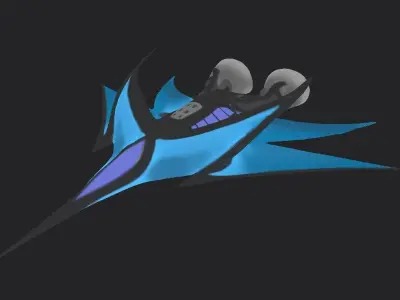 Refraction Jet - Shuttle Free 3D model