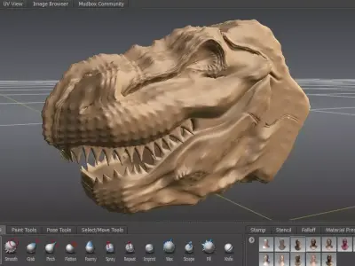T-Rex head 3D model