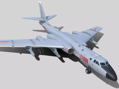 Xian H-6 K 3D model