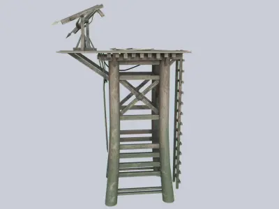 Watchtower Low-poly 3D model