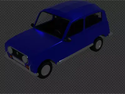 Rono Car Air 4 Low-poly 3D model