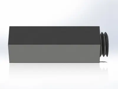 Conexao Connection Femea Female M10 x Macho Male M14 3D model