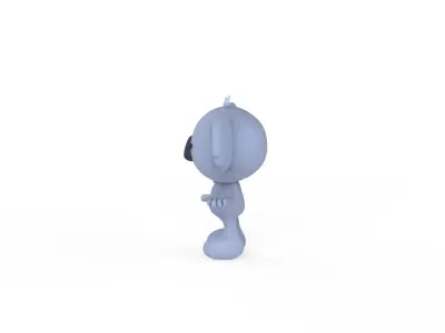 Character014 Ratel Animal  Low-poly 3D model