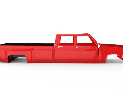 1984 Chevy c30 4 door long bed Dulley 3D print model