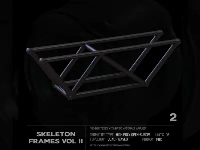 16 Skeleton frames Vol II SUBD 3D model