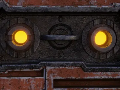 Sci-fi Heavy Blaster Low-poly 3D model