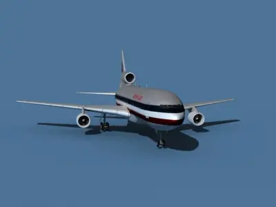 Lockheed L-1011-50 American Airlines 3D model