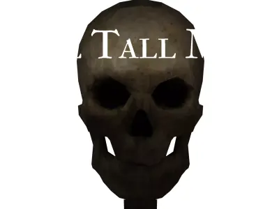 Cathe skeleton with tall man Free 3D model