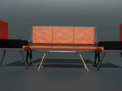 Sofa-Table Set 3D MODLE Free 3D model