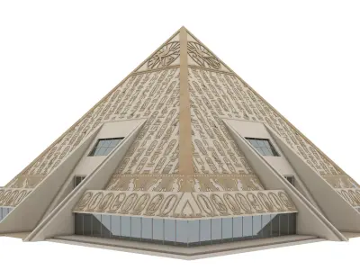 Futuristic Egyptian Pyramids - 001 3D model