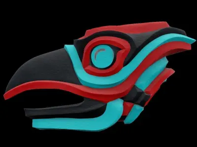 Indigenous Eagle Head Sculpture Free 3D print model