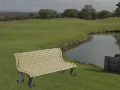 Garden chair  chair for outdoor 3D model