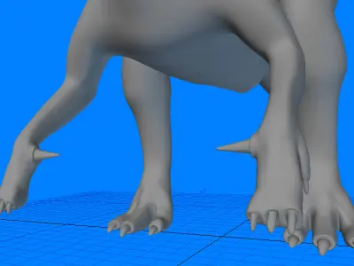 Iguanodon dinosaur 3D model